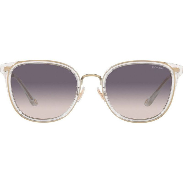 Coach HC7135 - Light Gold and Crystal/Purple Pink Gradient Lenses