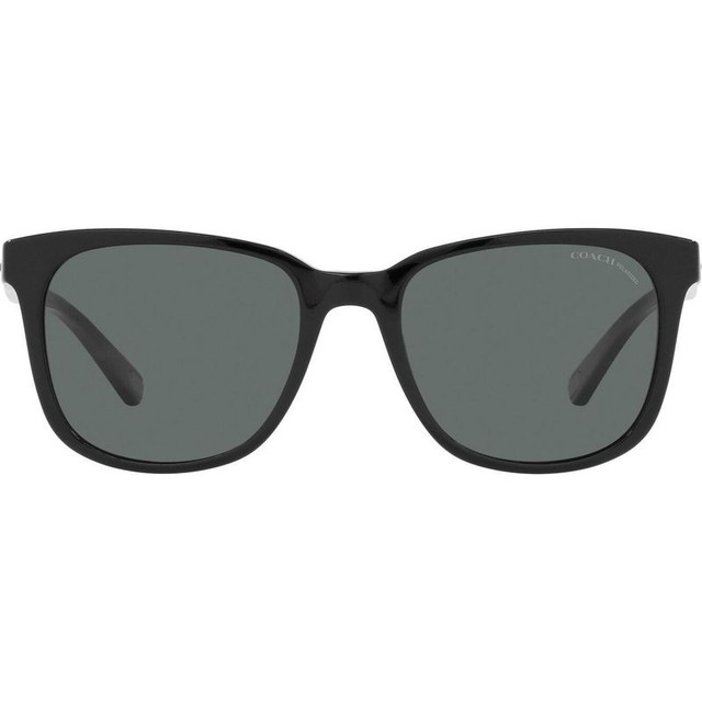 Coach HC8313U - Black/Dark Grey Polarised Lenses