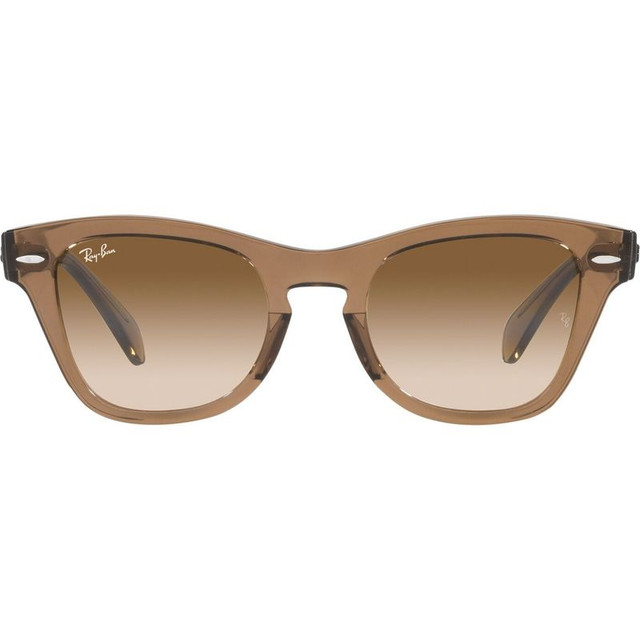 Ray-Ban RB0707S - Transparent Light Brown/Brown Clear Gradient Glass Lenses 50 Eye Size