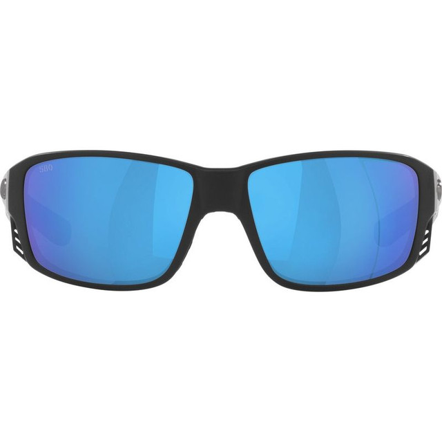 Tuna Alley Pro - Matte Black/Blue Mirror Polarised Glass Lenses