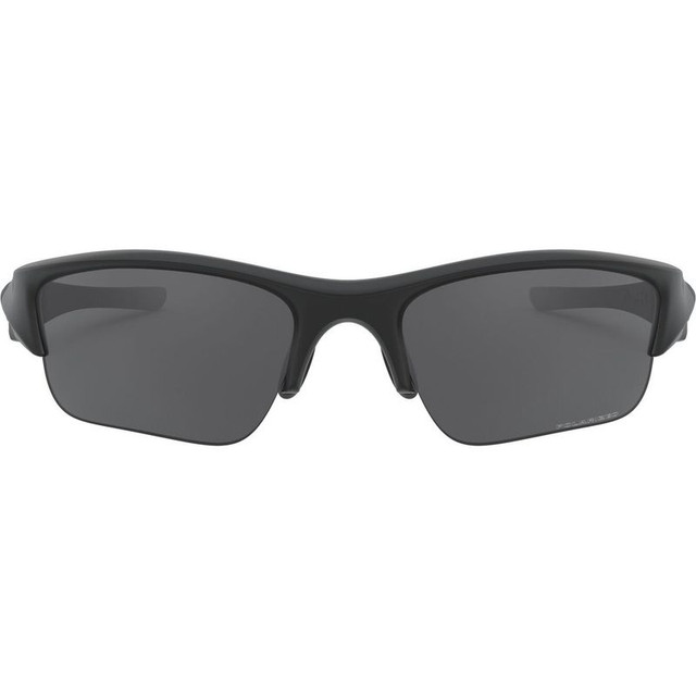 Flak Jacket XLJ - Matte Black/Grey Polarised Lenses