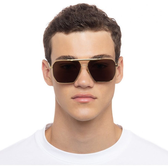 Bottega Veneta BV1012S - Gold/Brown Lenses