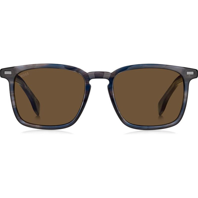 Boss 1364/S - Blue Havana/Brown Lenses