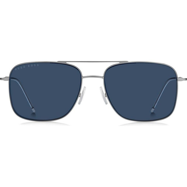 Boss 1310/S - Matte Ruthenium/Blue Lenses