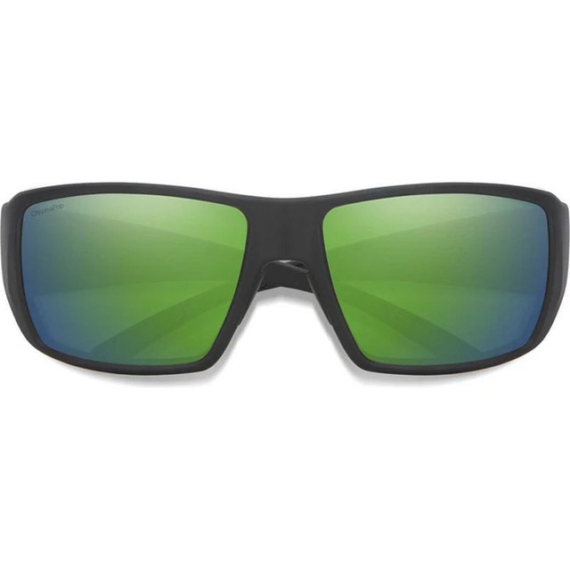 Guides Choice - Matte Black/ChromaPop Green Mirror Glass Polarised Lenses