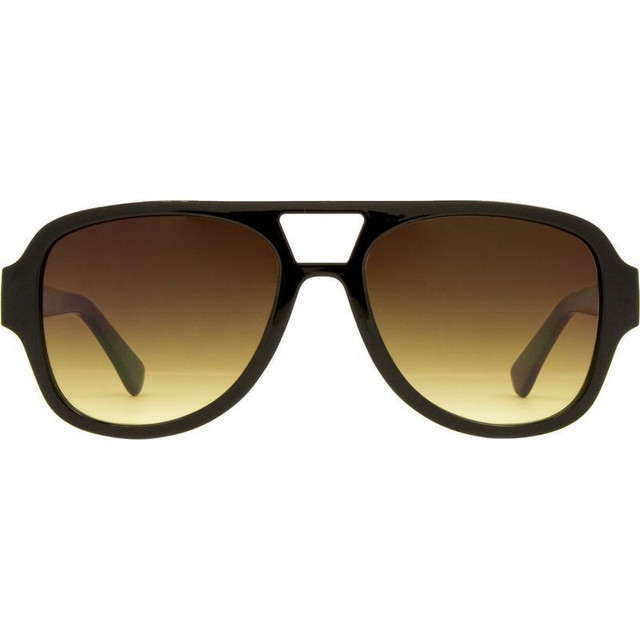 Carve Zion - Gloss Black/Brown Yellow Gradient Lenses