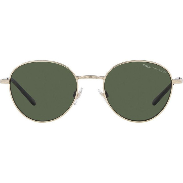 Polo Ralph Lauren PH3144 - Semi Shiny Pale Gold/Dark Green Polarised Lenses