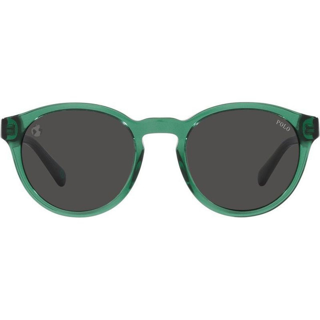 PH4192 - Shiny Transparent Green/Dark Grey Lenses