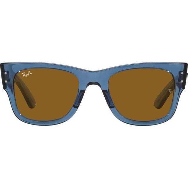 Mega Wayfarer RB0840S - Transparent Blue/Brown Glass Lenses