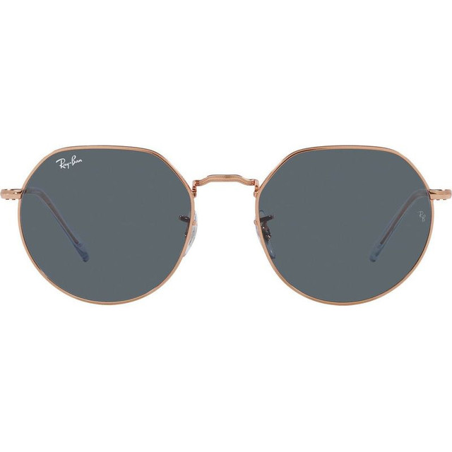 Ray-Ban Jack RB3565 - Rose Gold/Blue Glass Lenses 53 Eye Size