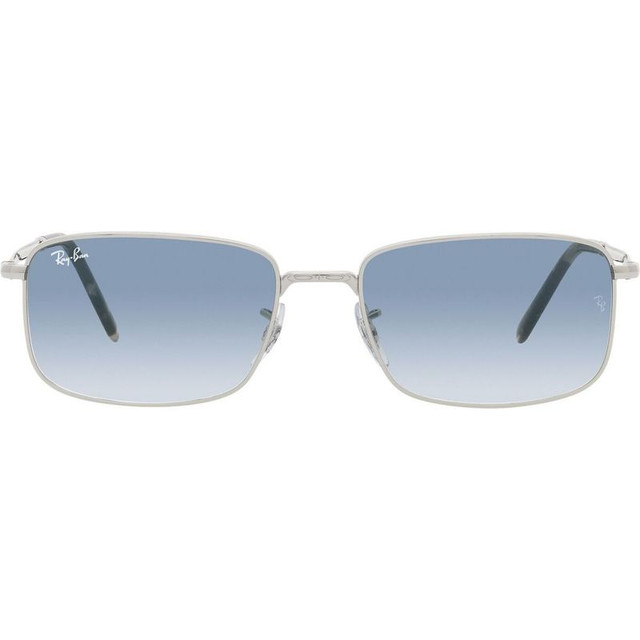 RB3717 - Silver/Blue Gradient Glass Lenses 60 Eye Size