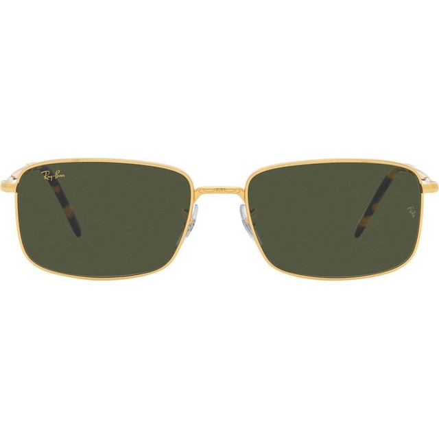 Ray-Ban RB3717 - Legend Gold/Green Glass Lenses 60 Eye Size