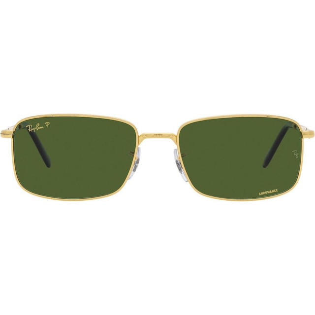 Ray-Ban RB3717 - Legend Gold/Dark Green Glass Polarised Lenses