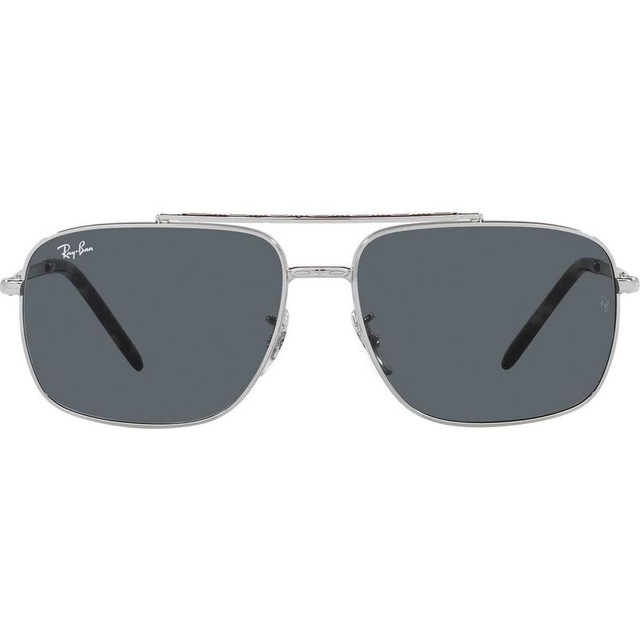 Ray-Ban RB3796 - Silver/Azure Blue Glass Lenses