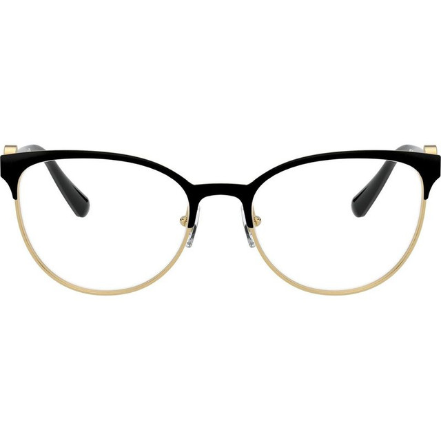 Versace Glasses VE1271 - Black Gold/Clear Lenses