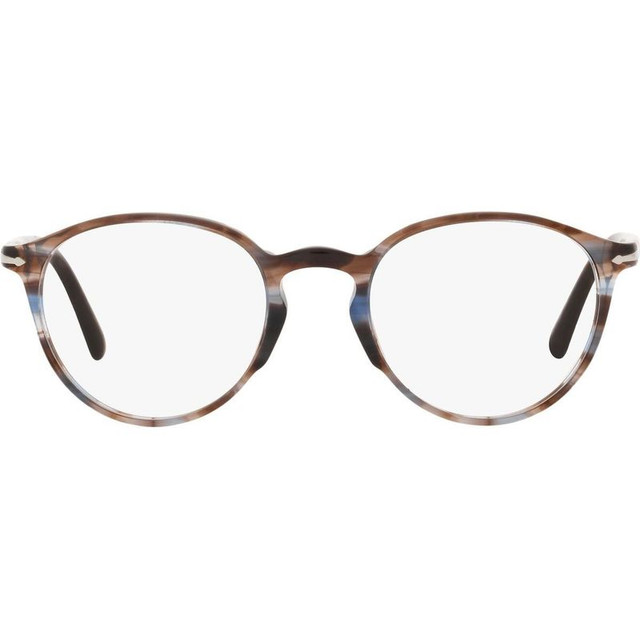 PO3218V - Striped Blue/Clear Lenses