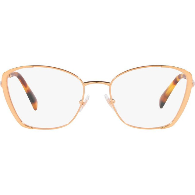Miu Miu Glasses 51UV - Rose Gold/Clear Lenses