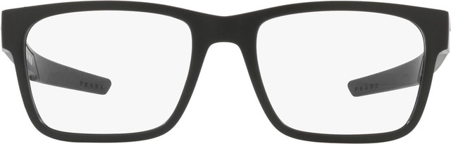 Prada Linea Rossa Glasses PS02PV - Matte Black/Clear Lenses