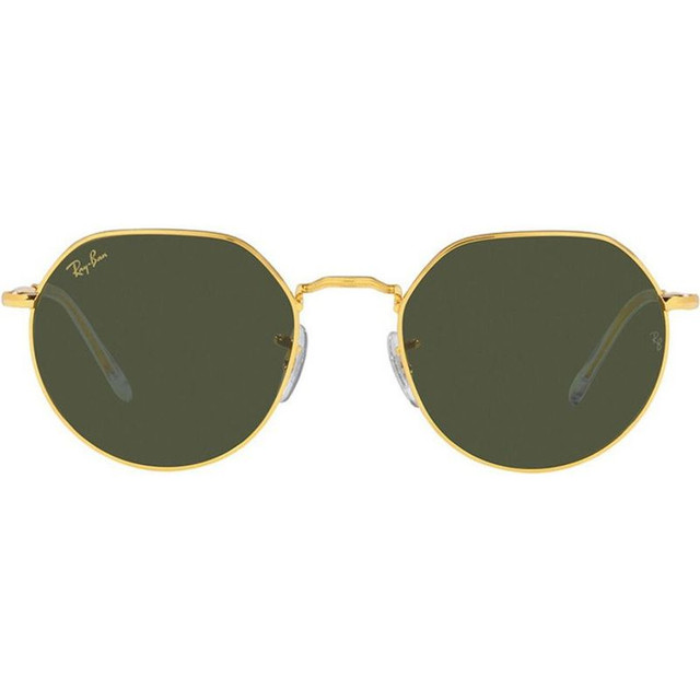 Ray-Ban Jack RB3565 - Legend Gold/Green Glass Lenses 51 Eye Size