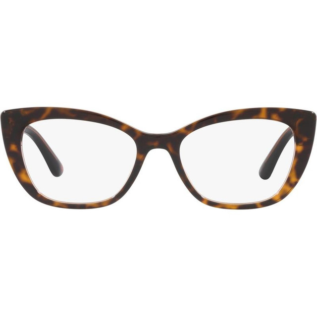 Dolce & Gabbana Glasses DG3360 - Havana and Transparent Brown/Clear Lenses