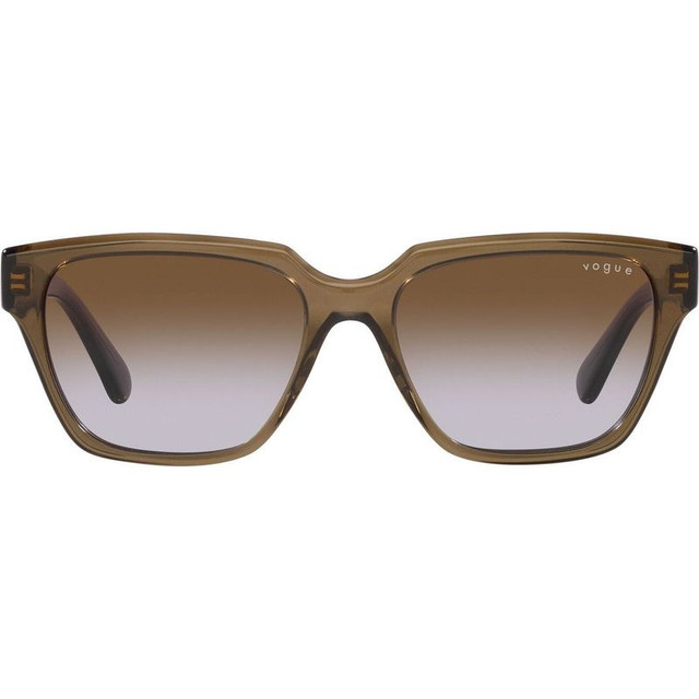 VO5512S - Transparent Dark Khaki/Brown Violet Gradient Lenses 55 Eye Size