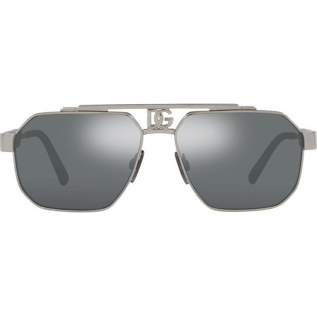 Dolce & Gabbana DG2294 - Gunmetal/Light Grey and Black Mirror Lenses