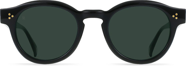 Raen Zelti - Recycled Black/Green Polarised Lenses