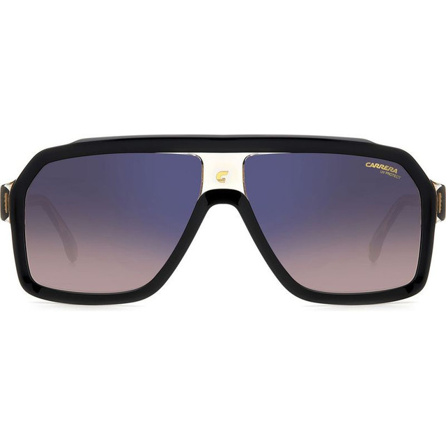 1053/S - Black Beige/Brown Blue Gradient Lenses