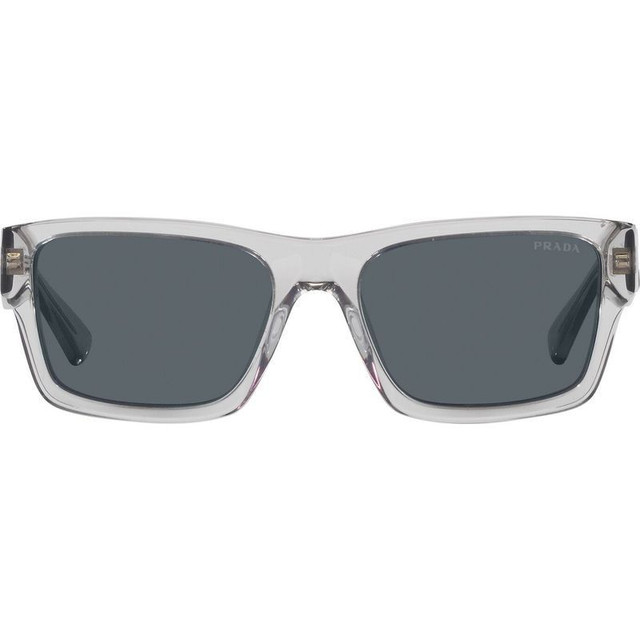 Prada PR25ZS - Crystal Grey/Blue Glass Lenses 56 Eye Size