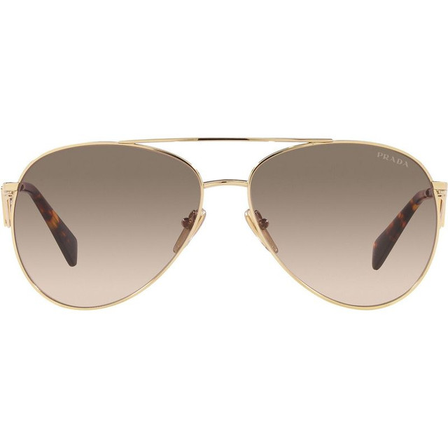 Prada PR73ZS - Pale Gold/Light Brown and Grey Gradient Lenses 58 Eye Size