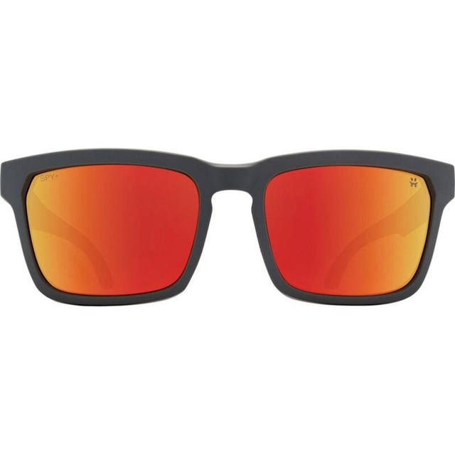 Spy Helm Tech - Dark Grey Tan/Happy Grey Green Red Spectra Mirror Lenses