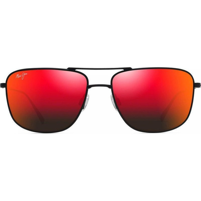 Maui Jim Mikioi - Matte Black/Hawaii Lava Polarised Lenses