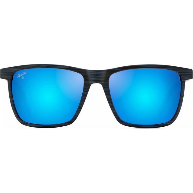 One Way - Dark Navy Stripe/Blue Hawaii Glass Polarised Lenses