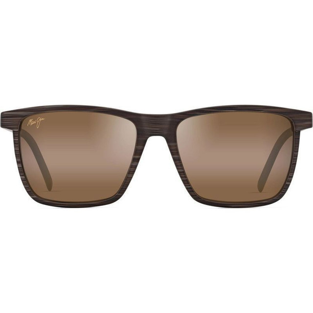 Maui Jim One Way - Brown Stripe/HCL Bronze Glass Polarised Lenses