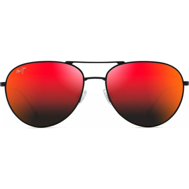 Maui Jim Walaka - Matte Black/Hawaii Lava Polarised Lenses