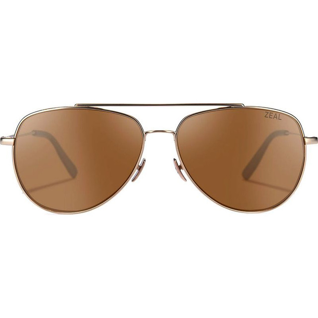 Zeal Optics Hawker - Rose Gold/Copper Polarised Lenses