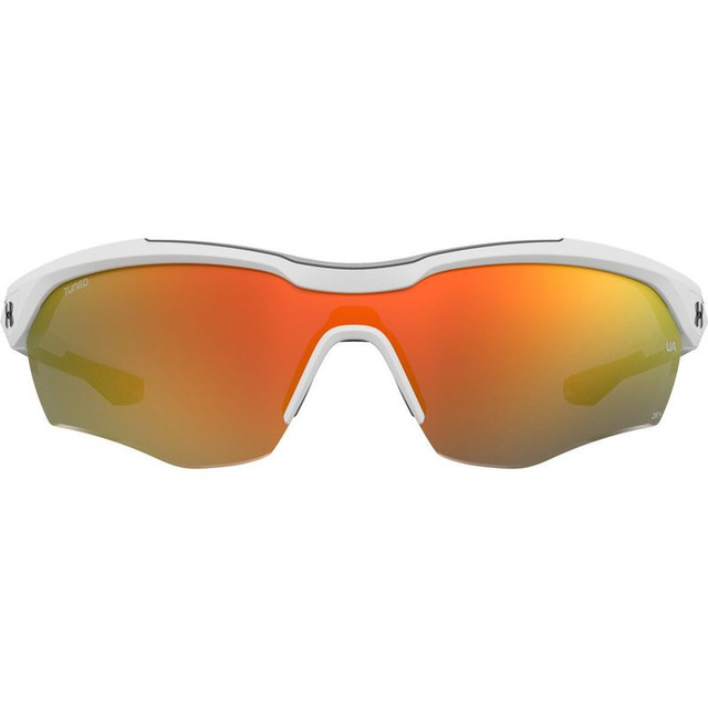 Under Armour UA Yard Pro - Matte White/Orange Multilayer Lenses