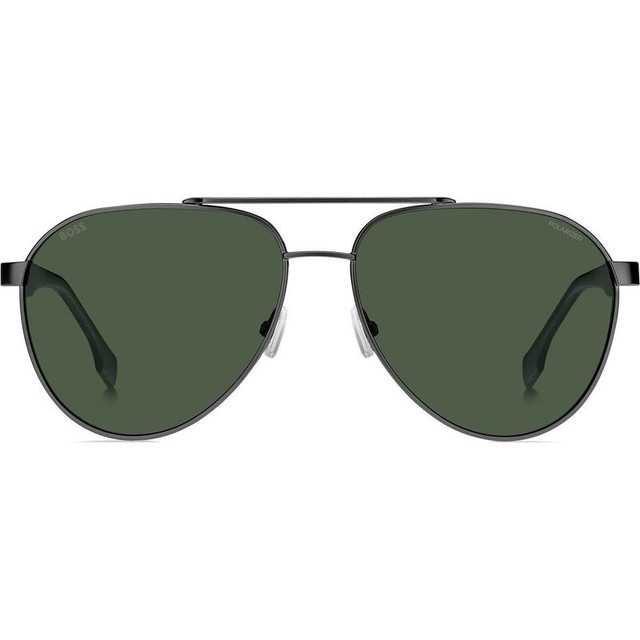 Boss 1485/S - Matte Ruthenium Green/Green Polarised Lenses