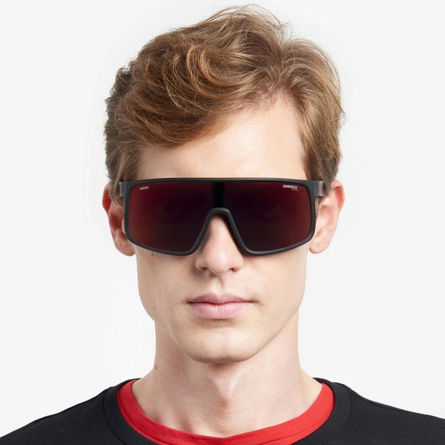 CARDUC 017/S - Black and Red/Red Mirror Lenses