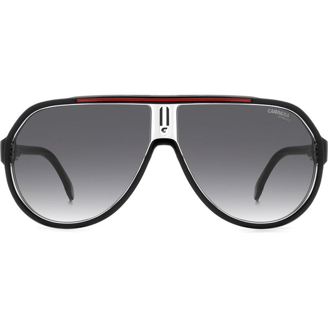 Carrera 1057/S - Black Red/Dark Grey Gradient Lenses