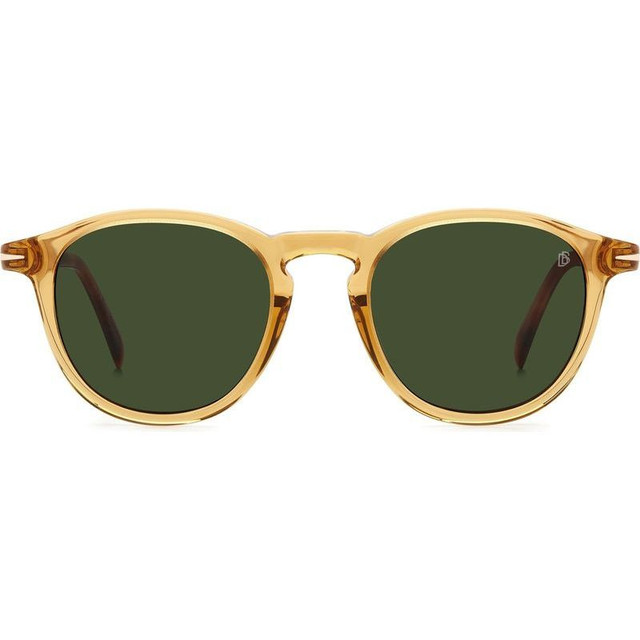 David Beckham DB 1114/S - Yellow Havana/Green Lenses