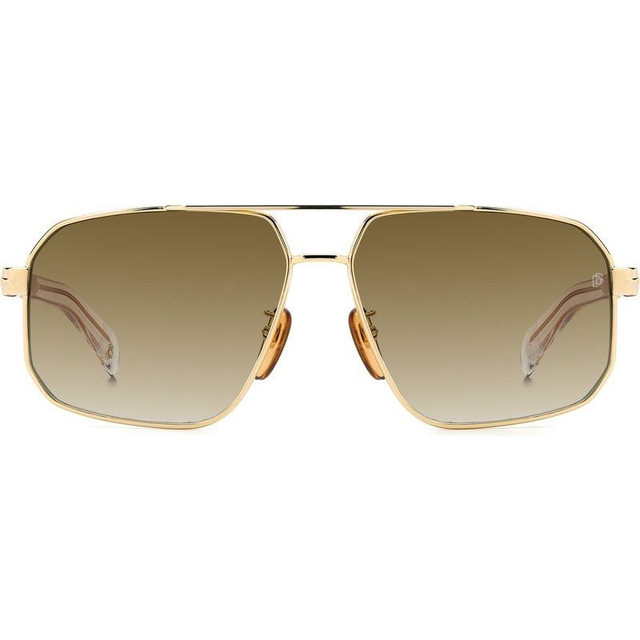 David Beckham DB 7102/S - Gold Crystal/Brown Gradient Lenses