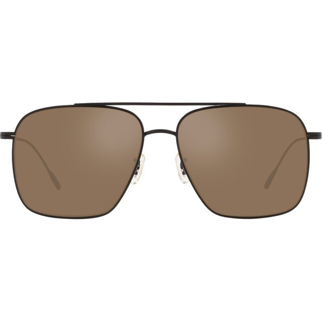 Oliver Peoples Dresner OV1320ST - Matte Black/Cognac Mirror Glass Lenses