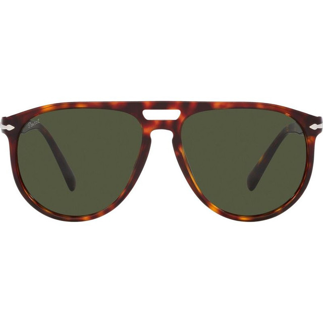 Persol PO3311S - Havana/Green Glass Lenses 55 Eye Size