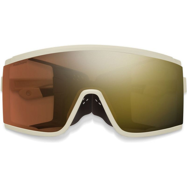 Smith Pursuit - Matte Bone/ChromaPop Glacier Photochromic Copper Gold Mirror Lenses