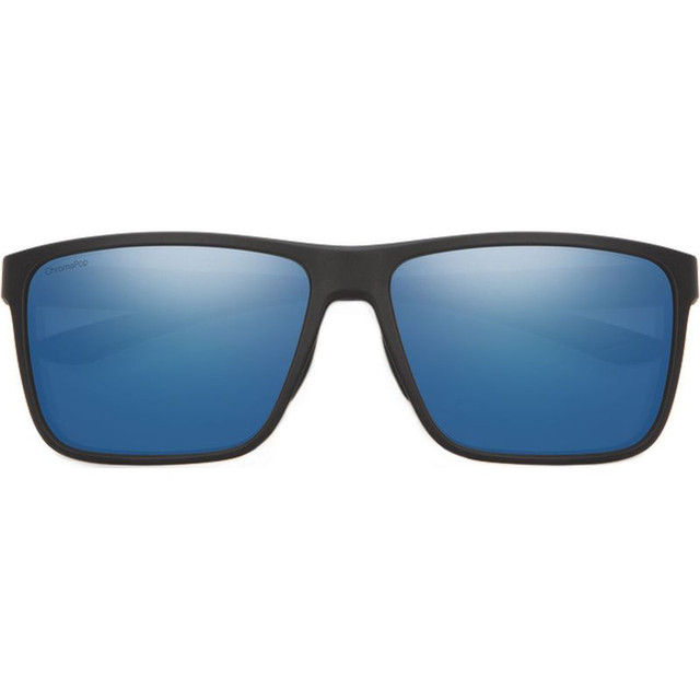 Riptide - Matte Black/Chromapop Blue Mirror Glass Polarised Lenses