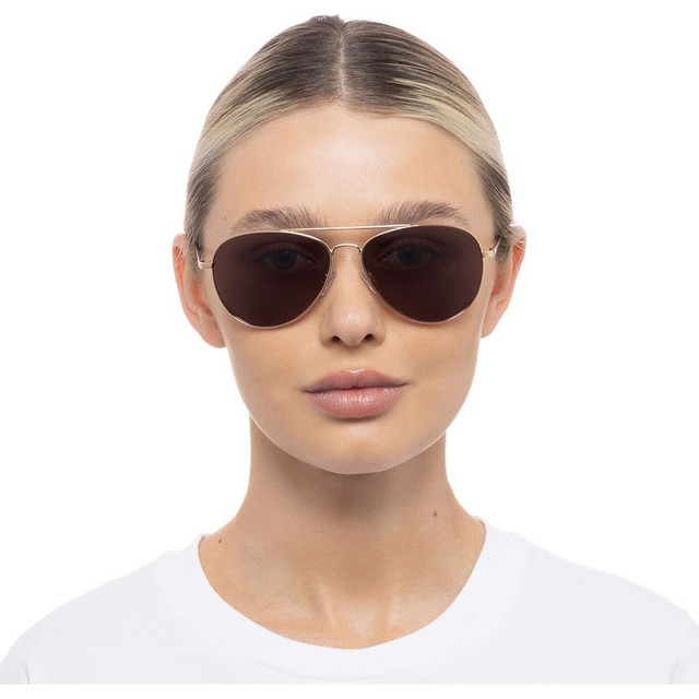 Acacia Small - Rose Gold/Brown Polarised Lenses