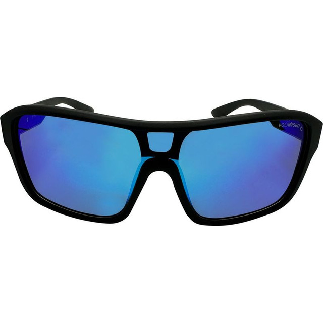 Byron - Matte Black/Ice Blue Mirror Polarised Lenses