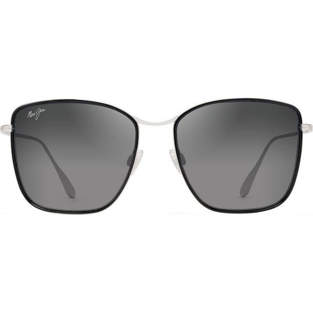 Maui Jim Tiger Lily - Black Gloss and Silver/Neutral Grey Polarised Lenses