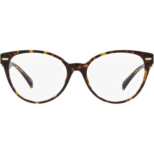 Versace Glasses VE3334 - Havana/Clear Lenses